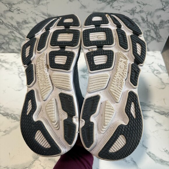 Hoka One One Women 9.5 Bondi 7 Running Sneaker Athletic Active Blue Comfort Shoe - Picture 6 of 8